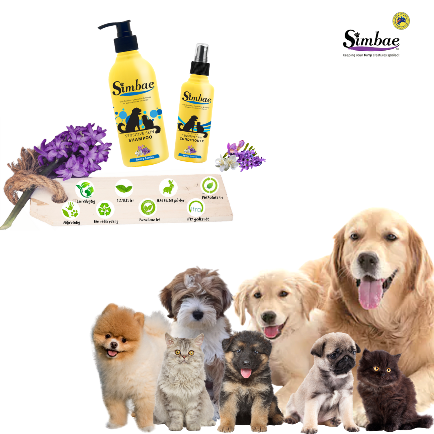 span princip Oxide Hundeshampoo hudvenlig mild fugtgivende og kløedæmpende - GroomIT