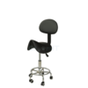 Sadelstol højdejusterbar sort ergonomisk arbejdsstol ryglæn