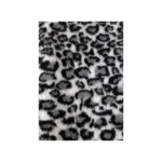 Hunde vetbed grå leopard mønster 75x100cm