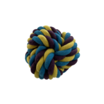 Hundelegetøj bold i snor multifarver 8,5cm