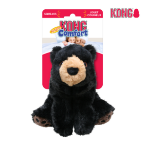 KONG sort bjørn™ med piv hundelegetøj