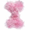 Hundelegetøj Kødbens Bamse med Piv 18x11 Pink